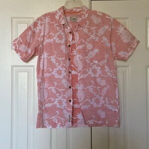 Honolua Pink Pineapple Button-down Shirt